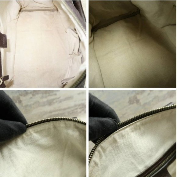 100% Authentic Gucci Boston Brown Leather Satchel Bag - Picture 9 of 12